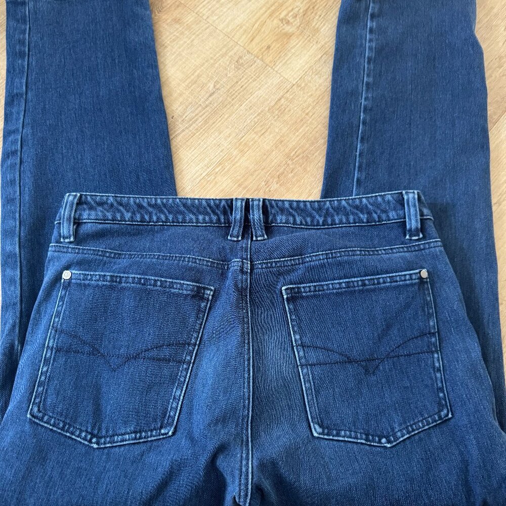 VINTAGE SAINT JAMES JEANS USA WAIST SZ 35 H RISE STRAIGTH  STRETCH  EUC